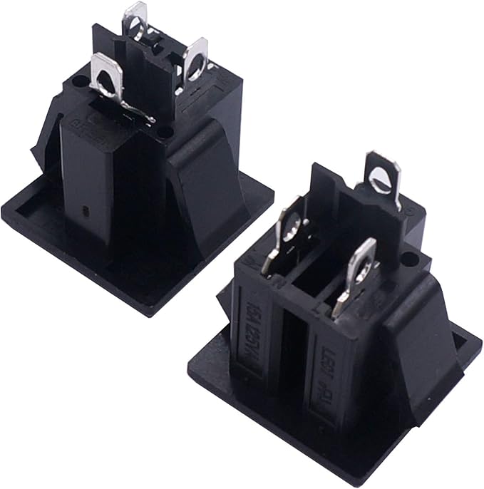 weideer 3Pcs 3 Pins US Power Socket Plug Panel AC 15A 125V Panel Mount Outlet - Image 3