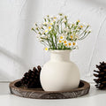 SIDUCAL Spotted Ceramic Modern Vase, 5.8 Inch Rustic Farmhouse Decorative Boho by SIDUCAL