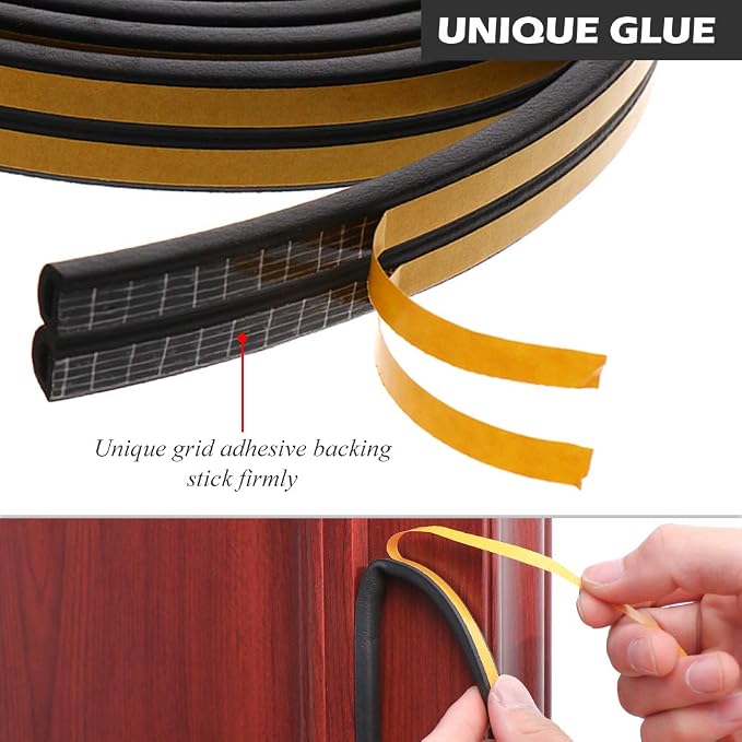 CloudBuyer Door Weather Stripping, Soundproof Insulation Seal Strip - Image 3