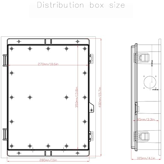 Outdoor Electrical Junction Box, Ventilation and Heat Dissipation ABS Plastic - Image 6