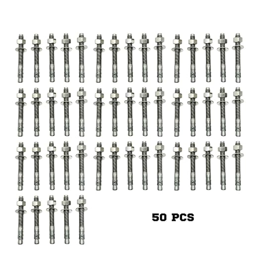 Mighty Fasteners Wedge Anchors – Heavy-Duty 304 Stainless Steel Expansion Bolts - Image 2