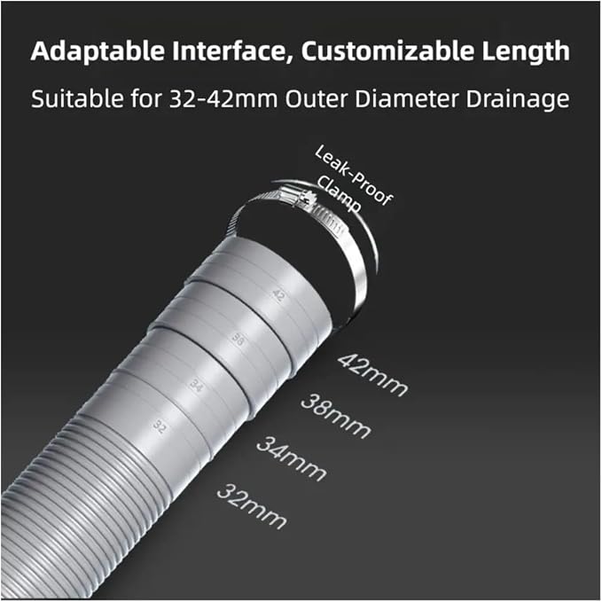 Flexible 1/2/3/5m Washing Machine Drain Hose EVA Dishwasher Extension Pipe - Image 6