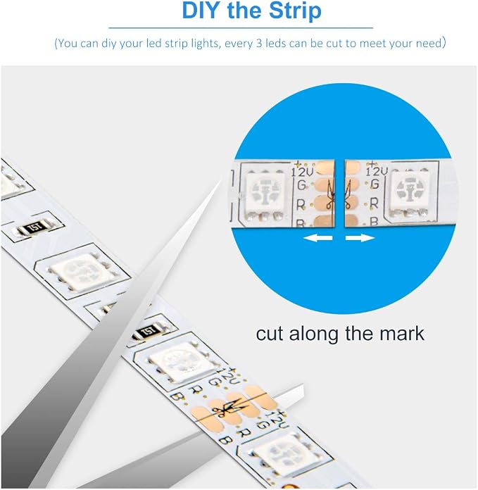 DAYBETTER Led Strip Lights 50ft, Color Changing Led Light Strip - Image 5