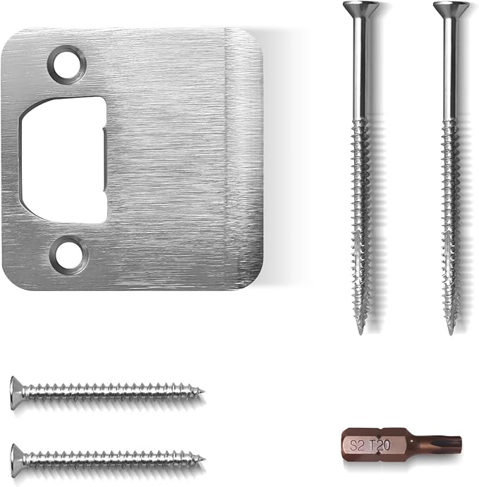 Extended Strike Plate 2-1/4" x 2-1/4", Heavy Duty Version | Long Lip Striker by MOSECYOU