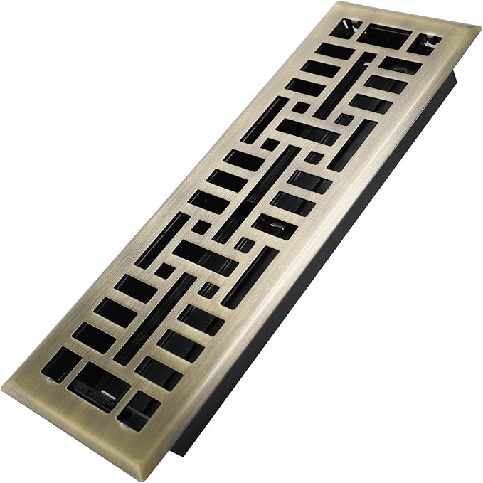 Howeall 4x14 Inches Heavy Duty Walkable Floor Register Easy Adjust Air Supply by Howeall