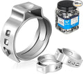 100PC HeSun 3/4" PEX Crimp Ring, Pex Cinch Clamp Ring | Premium 304 Stainless by HeSun