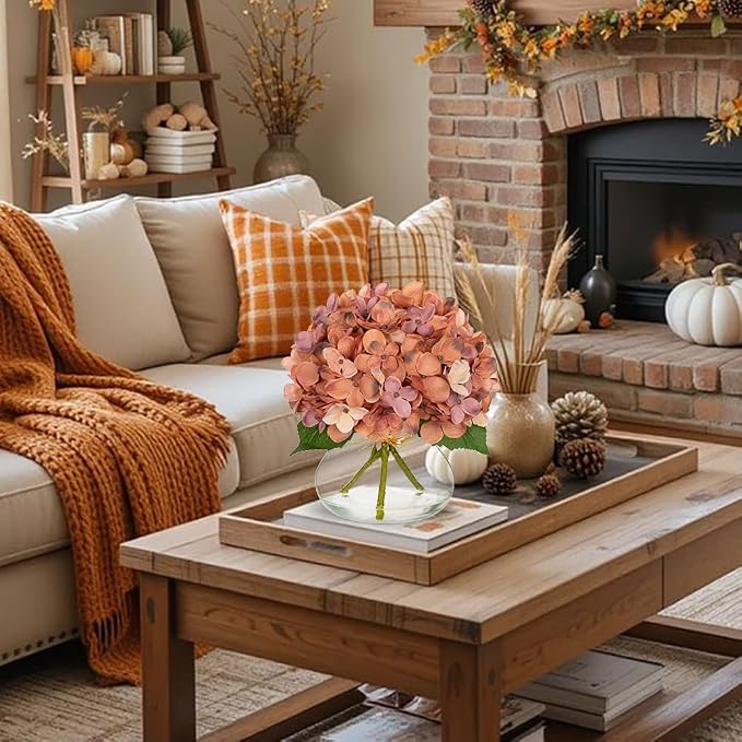 Hollyone Fall Hydrangea Artificial Flowers - Image 3
