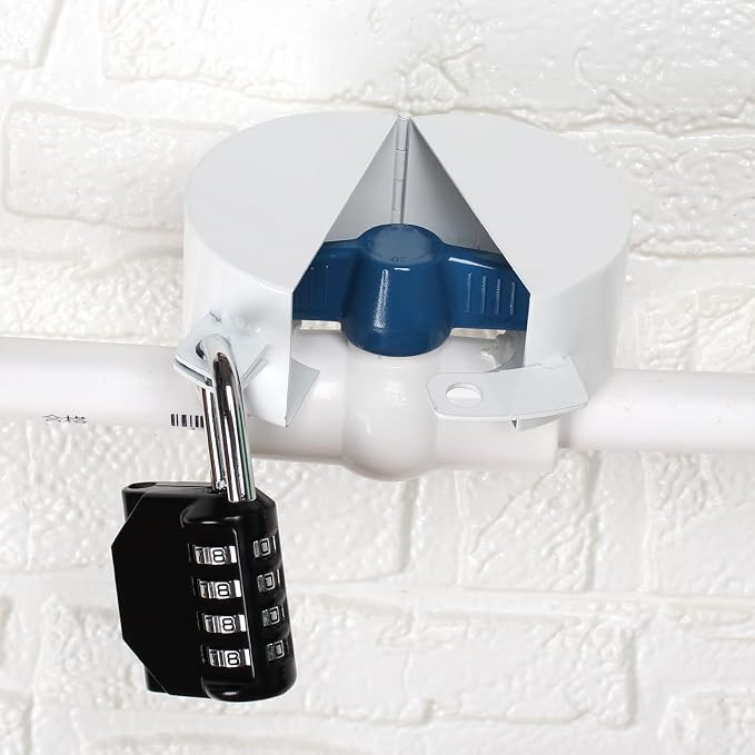 Gate Valve Locking Device Metal White, no Installation Required, Can Prevent - Image 3