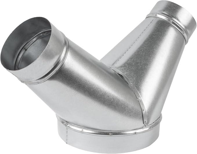 45° Degree Ø8 x 4 x 4 Inch Y Shape Duct Splitter by HVACOV