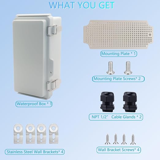 IP67Junction Box, ABS Plastic Outdoor Waterproof Box Electrical Enclosure - Image 5