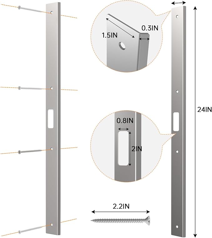 24" Interior Door Jamb Repair Kit - Image 2