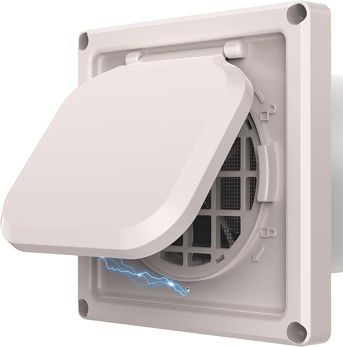 Dryer Vent Cover Outside 4 inch, Magnetic Door Design, Durable Airflow Vent by Unknown