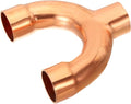 PATIKIL 1-1/8 Inch ID Copper Fitting, 3 Way Y Type 99.9% Pure Copper Pipe by PATIKIL