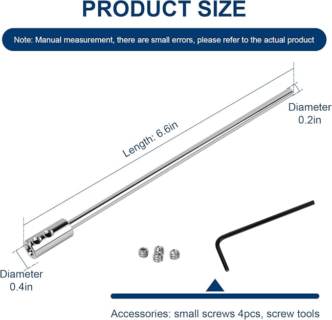 Extension Rod for Bathroom Pop-Up Vertical or Horizontal Rods, 6.64 Inch Pop Up - Image 2