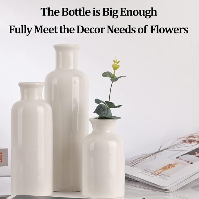 White Ceramic Vase Set - Image 6