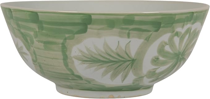Creative Co-Op Hand-Painted Stoneware Bowl - Image 5