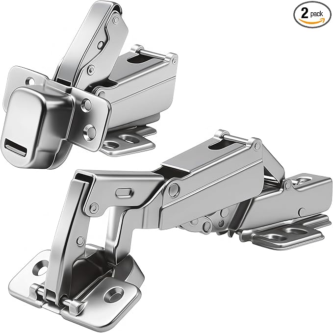TamBee 1/2 Inch Overlay 175 Degree Cabinet Door Hinges 48mm Frameless Soft by TamBee