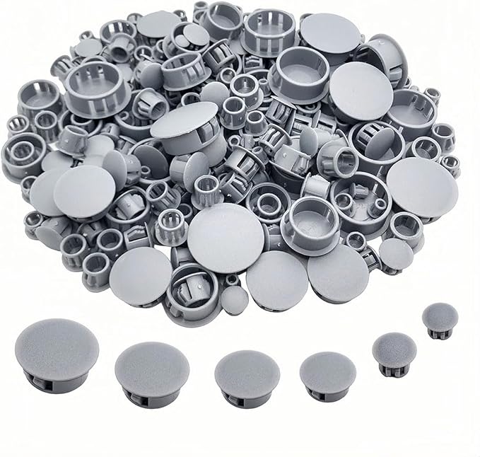 240Pcs 6 Sizes Plastic Hole Plugs, Plastic Plugs by Golderaccess