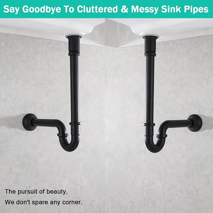 Brass P Trap U-Shape 1 1/4 inch Sink Drain Pipe - Image 5