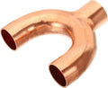 PATIKIL 1 Inch ID Copper Fitting, 3 Way Y Type 99.9% Pure Copper Pipe Fitting by PATIKIL