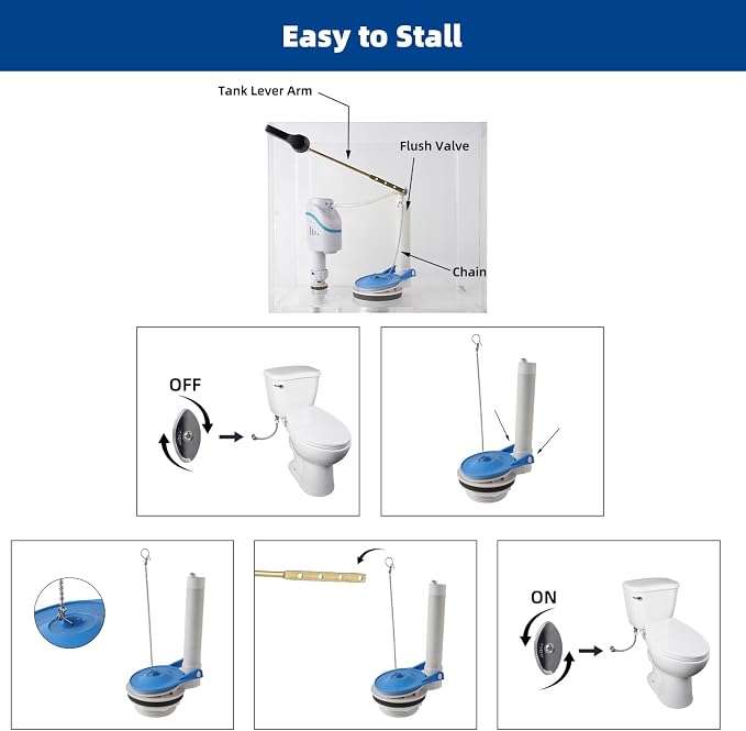 iFealClear 3-Inch Toilet Flapper Replacement Compatible - Image 7