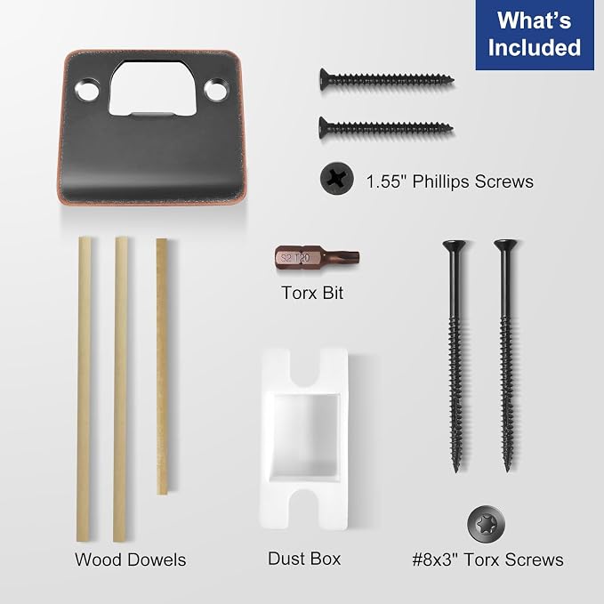 Extended Lip Strike Plate 2" x 2-1/4", Heavy Duty Version | Oil Rubbed Bronze - Image 4