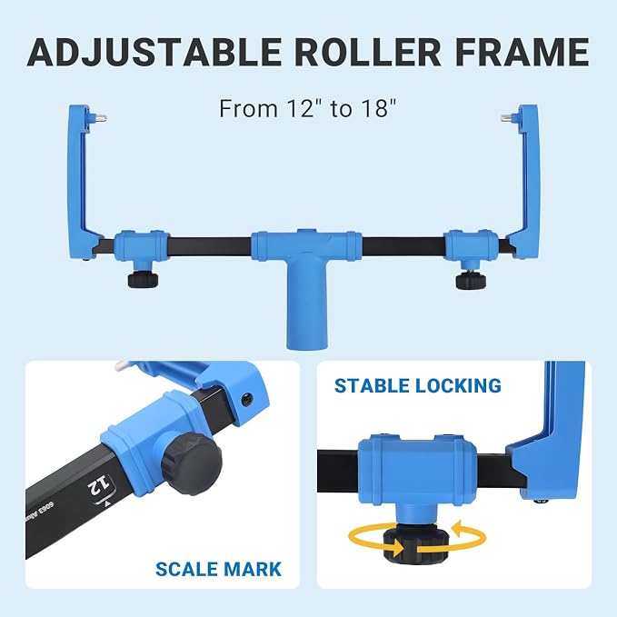 18-Inch Self-Leveling Cement Tool Kit, Upgraded Spike Roller Set - Image 4