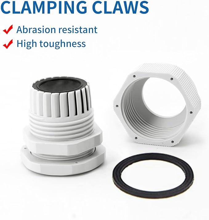 Cable Gland Waterproof, LISTENJIALE 50 pcs Adjustable 3-16mm Waterproof Cable - Image 4