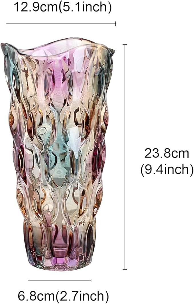 CEMABT Glass Vases for Flowers，Thickened 3.4 lb Morden vases for Tables - Image 7