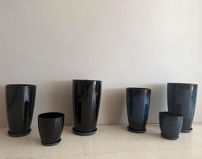 24/21/11 Inch Tall Planter Pots Garden Plastic Planters - Image 3