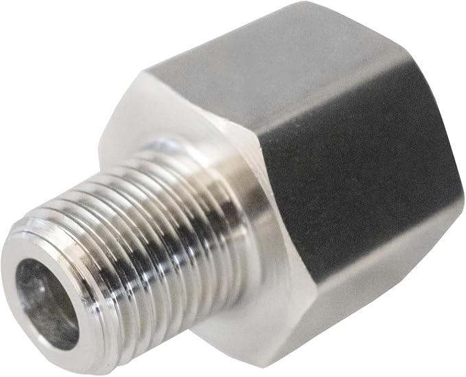 Stainless Steel 304 1/4" NPT Female x M22*1.5 Male Pipe Adapter 1pc - Image 4