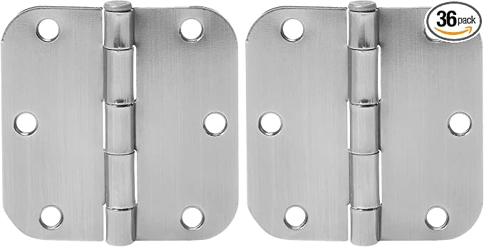 Amazon Basics Rounded Interior Door Hinges by AmazonBasics