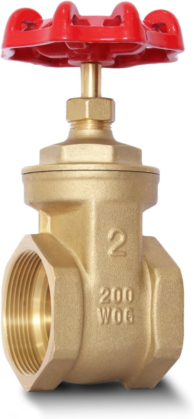 2" NPT Gate Valve, Heavy Duty, Female x Female Thread, DN50 | Manual Rotary by SYWUWV