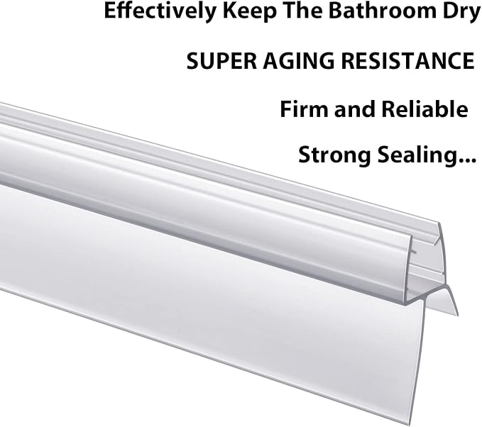 2-Pack Butecare Frameless Shower Door Bottom Seal - Image 6