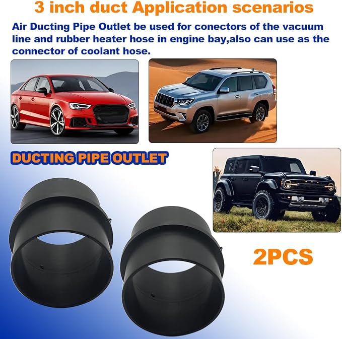 3inch Car Air Ducting Connector Straight Air Heater Duct Joiner Connector Pipe - Image 6