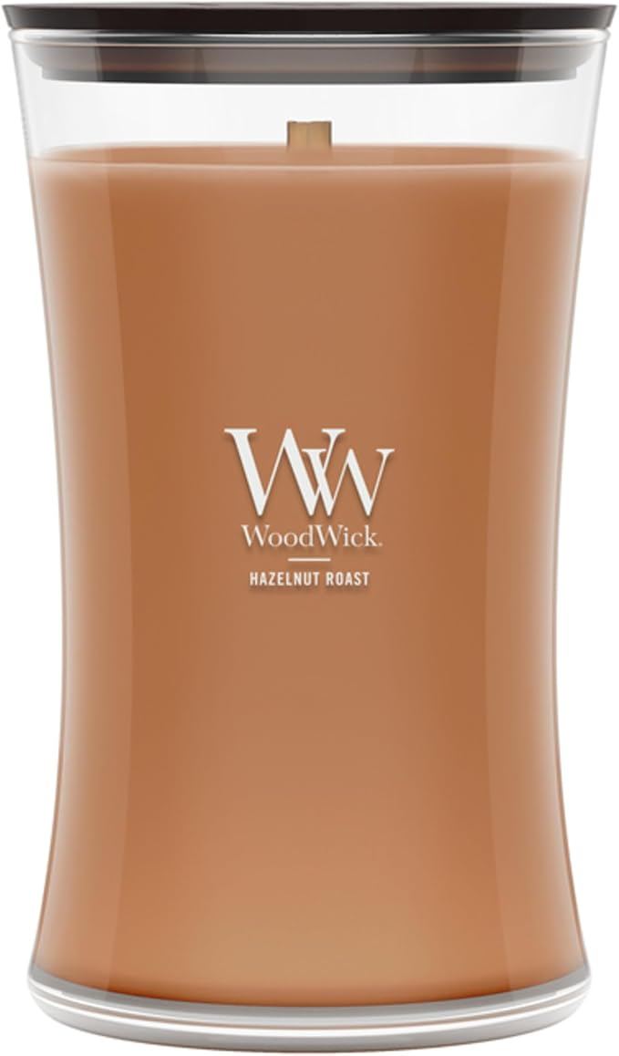 WoodWick Hazelnut Roast Large Hourglass Candle by WoodWick