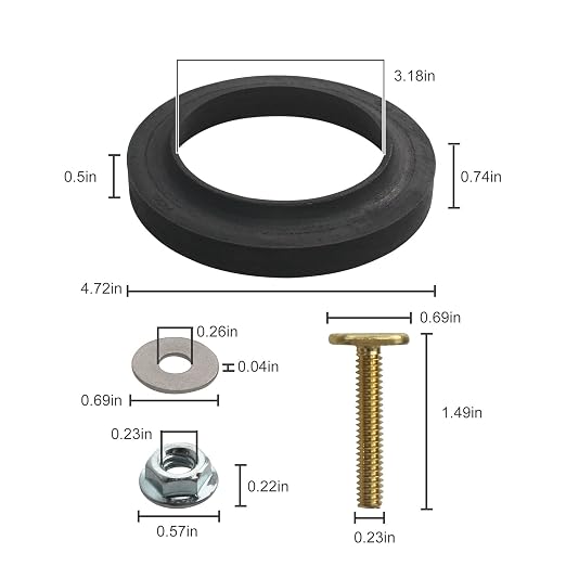 12524 RV Toilet Seal Closet Bolt Kit - Image 6