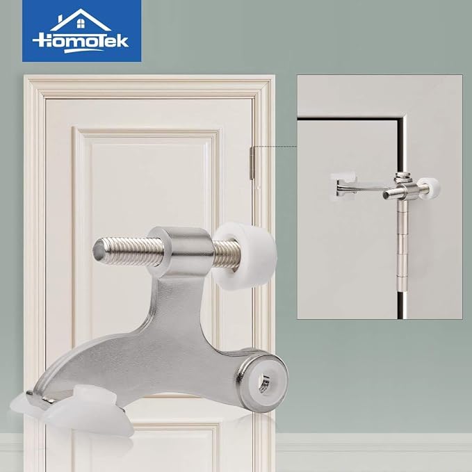 HOMOTEK 24 Pack Hinge Pin Satin Nickel Door Stopper, Adjustable Deluxe Heavy - Image 6