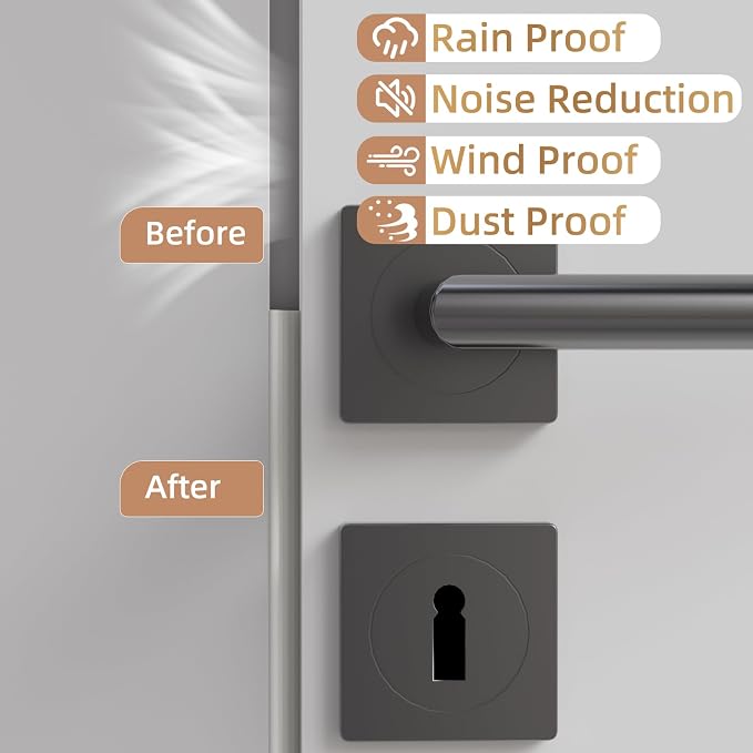 Kneelisa 196” Wedge-Shape Foam Window Weather Stripping Door Seal | - Image 8