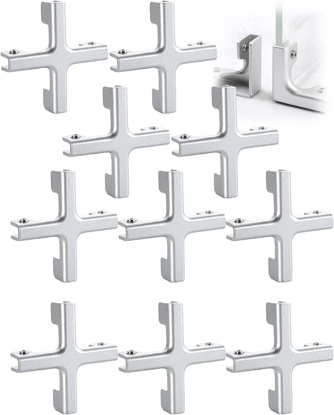 Aluminum Alloy Tile and Glass Clamp Bracket Fixed Corner Clip Positioning | L I by Unknown