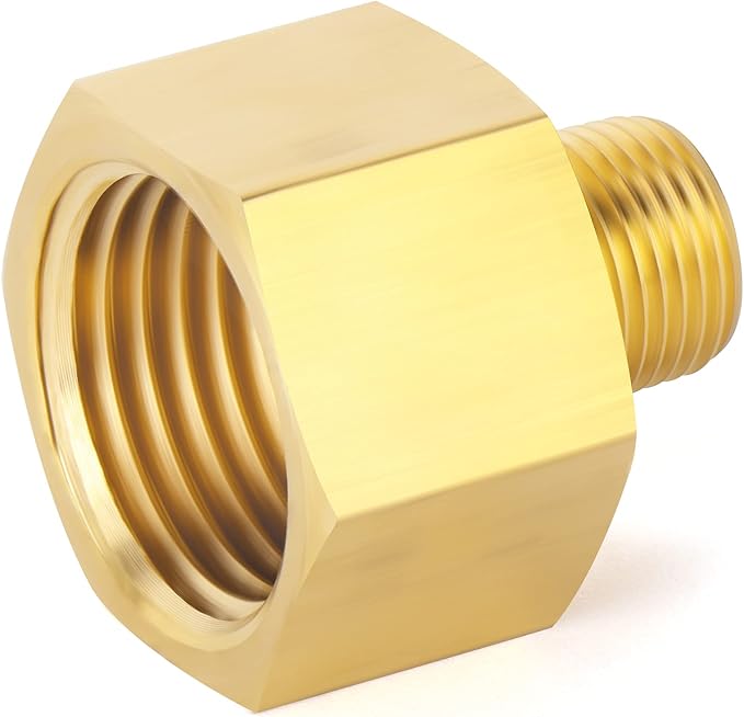 GASHER 5PCS Brass Pipe Fitting, 1/8-Inch Male Pipe x 3/8-Inch Female Pipe - Image 7