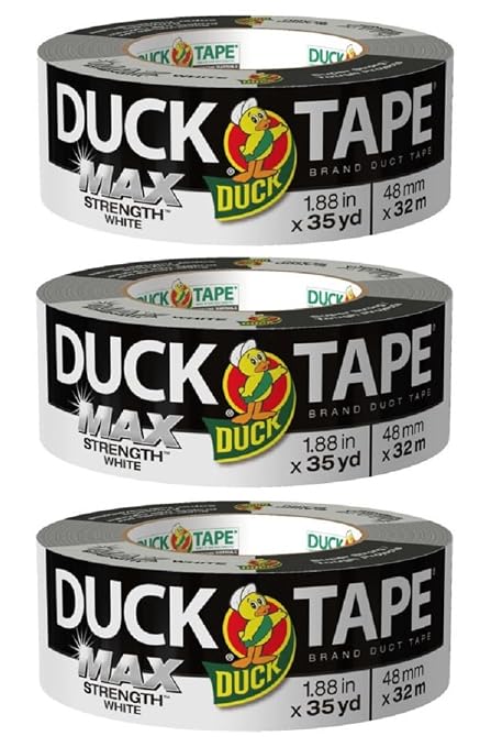 Duck Brand Max Strength Duct Tape, 3 Rolls, 1.88 Inch x 35 Yards Each by DuckBrand