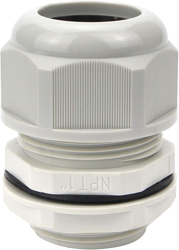 XHF 20 Pcs 1" IP68 Strain Relief Nylon Cord Grip Waterproof NPT Cable Glands by XHF