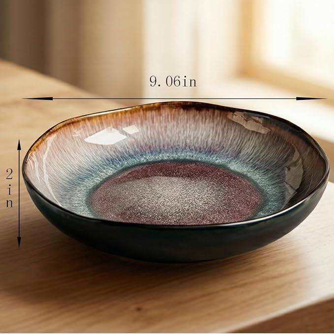 Decorative Bowls Large Ceramic Bowl fruit bowl，front entryway bowl | Irregular - Image 4