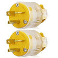 ELEGRP Lighted 20 Amp 125 Volt NEMA 5-20P 2 Pole 3 Wire Grounding Straight by ELEGRP%7CELEGROUP