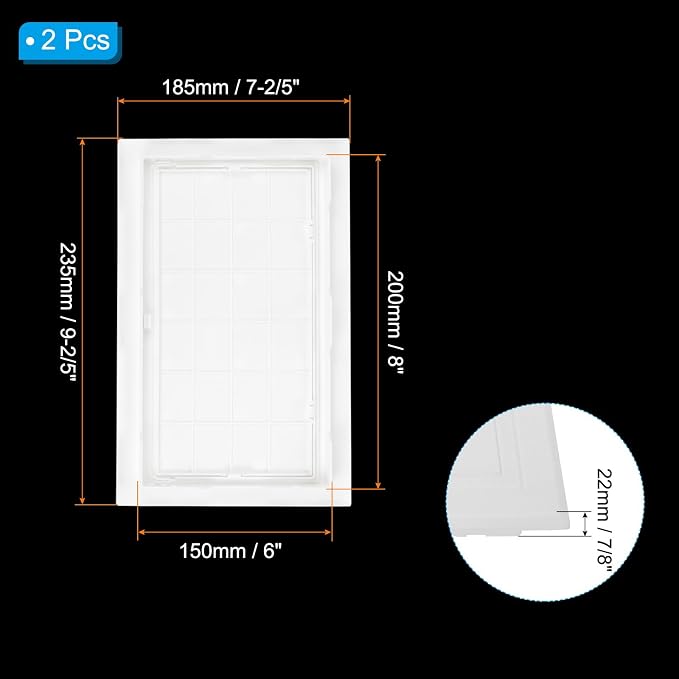 PATIKIL 8x6 inch Removable Hinged Access Panel - Image 2