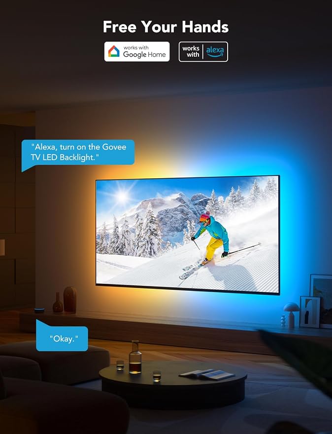 Govee TV LED Backlight, RGBIC Smart LED Strip Lights - Image 3