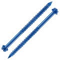 Wensilon 1/4" * 4" Slotted Hex Concrete Screws Anchor Blue Hexagon Head by Wensilon