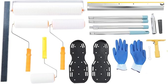Self Leveling Cement Tool Kit, Epoxy Floor Coating Tool Kit by BILPIKOGoo