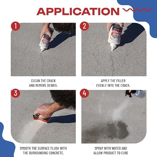 Magic Crack Filler 2.5LB Concrete Slab Gray, - Image 2